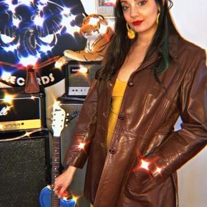 Vintage Chocolate Brown Leather Jacket